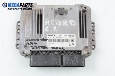 ECU for Honda Accord VII 2.2 i-CTDi, 140 hp, sedan, 2004 № Bosch 0 281 011 546